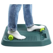 YESMET 스탠딩 데스크 매트 발 마사지 바가 있는 피로 방지 인체 공학적 플랫 컴포트 매트 사무실 및 주방 바닥용 (블랙), Green