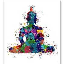불교용품 기도 명상 불교 Hamsa 파티마 손으로 매다는 그림 정신 부처님 침실 벽화 요가 장식, [10] 70X100cm no frame, [01] 1