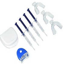 Cool Teeth Whitening Kit 44 Carbamide Peroxide 4 Gel Tubes 2 Trays Case Guide Accelerator Light, 1