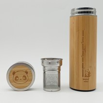 대나무 텀블러 진공 단열 텀블러 레이저 각인 텀블러 450ml, 뚜껑+몸체각인50이상(+6000)