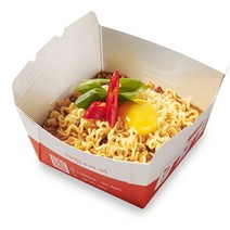 인덕션 라면조리기전용 종이용기 (사각) 100개 아쿠아리우스사각용기