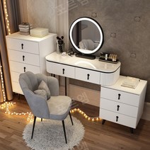 북유럽 모던 화장대세트 학생 공주 연예인 엔틱 이케아 화이트 화장대, S