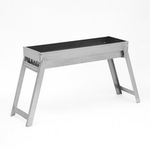 올스텐 간편설치 꼬치구이 화로대 58X20.5CM 캠핑장 낭만 가정용 화덕 석쇠