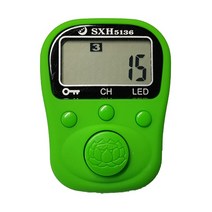 돈세는기계 현금계수기 지폐계수기 현금세는기계 6디지털 LCD 전기 핸드 탈리 링 카운터 충전식 배터리 LED, 01 Green