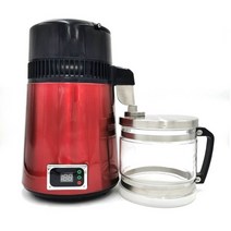 chcyu pure water distiller 4l 치과 증류수 기계 필터 스테인레스 스틸 전기 증류 청정기 jug 110v 220v, 빨간색