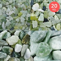 마이플랜트 [마이플랜트]옥자갈 20kg 대포장 어항 돌 수경재배 전원주택 화단 마당 테라스 정원 인테리어 백자갈, 6호(25-30mm)