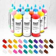 가민 전문가용 아크릴물감 대용량 물감 퍼포먼스미술 미술용품 500ml 29색, 12. 체리 핑크