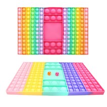 장난감 푸쉬팝 말랑이 버블 팝잇 뽁뽁이 보드게임 주사위놀이, 푸시팝 보드게임