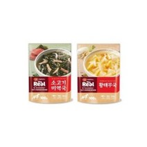 강아지 보양식 생일상 특식 하림 펫푸드 더리얼 퀴진 황태무국 소고기미역국