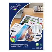 최고급 컬러전용지 백색 200g A3 100매 몬디, 단품