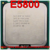 오리지널 인텔 CPU 펜티엄 프로세서 E5800 3.20GHz/2M/800MHz 듀얼 코어 소켓 775 빠른