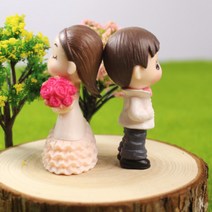 결혼 웨딩 신랑 신부 미니피규어 미니어처 테라리움, CN-3342