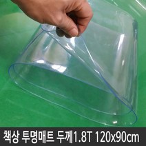 명성 투명고무판 두께 1.8mm 투명매트 60x110cm 데스크매트