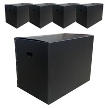 바른산업 이사박스 7호 일반형 700x450x500, 검정, 5개