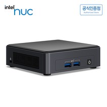 인텔 NUC 누크 11세대 타이거캐년 i7 프로세서 미니PC 베어본 NUC11TNKi7 (슬림형), NVMe SSD 1TB / RAM 32GB