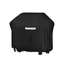 그릴 커버 BBQ 커버 142 2cm(56인치) 방수 내후성 찢어짐 방지 자외선 차단 변색 방지 조절 가능한 벨크로 스트랩 Weber 숯불 Nexgrill 등을 위한 가스, Large 56 W × 24 L × 46 H