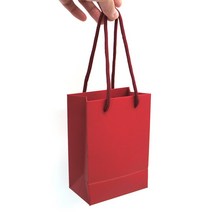 미니 종이 가방 쥬얼리 화장품 보석 선물 포장 쇼핑백 레드 스몰사이즈 작은가방 소확행몰, 5