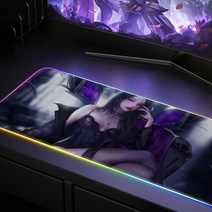 rgb 장패드 RGB 빛나는 마우스 패드 사무실 게임 홈 천막 키보드 초대형 두꺼운 멋진 노트북 사용자 정의, 10 y_01 Thickness 3MM