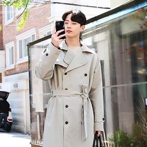 [붐스타일] 트렌드한 더블 롱 트렌치 코트