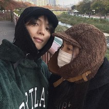 씨티보이 남자 여성 뽀글이 양털 군밤 트루퍼햇 귀마개 군밤장수 스노우보드 모자