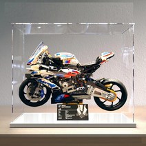 레고 BMW M1000RR 42130 전용 투명 아크릴 전시장 장식장 진열 디스플레이 케이스 액자, 기본화이트