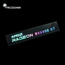 데스크탑 케이스 freezemod 미니 vga 사이드 라이트 패널 5v 3pin a-rgb 그래픽 카드 luminous nameplate pc 장식 라이트 패널 aura, rx6900xt