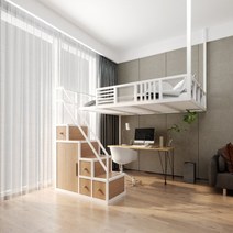 더블 패밀리 어른 싱글 킹 퀸 2층 침대 프레임 diy 저렴한 킹 매트리스 수납 종이 분리형 호텔, 1200mmx2000mm, 고객님께서 사이즈 맞춤촬영을 제공