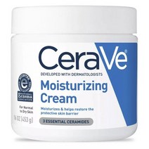 세라비 모이스처라이징 크림 3 에센셜 세라마이드 노멀 투 드라이 스킨, 1개, 453g