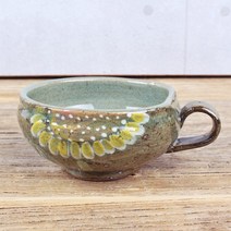 거친 해바라기 쌍화차잔 280ml 대추찻잔 한방찻잔 죽그릇