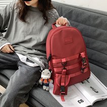 TK-P056 데크라 가벼운 여자 백팩 빈티지 캐주얼 패션 공용 여성 학생 고등 남여 가방 중 여행 자전거