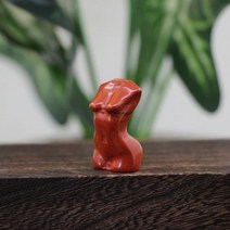 여성 바디 모델 동상 홈 장식 치유 크리스탈 조각 보석 흉상 입상 레이키 로즈 쿼츠 여신 선물, Red Jasper
