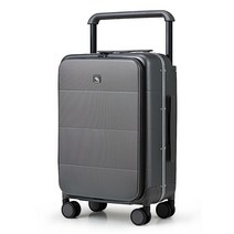 Hanke 수하물 가방 50.8cm(20인치) 휴대용 수하물 61cm(24인치) 스피너 휠 포함 PC 하드 쉘 슈트케이스 TSA 수하물 여행용 롤링 백 전면 포켓 포함 그래파이트