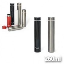 **올비아 슬림텀블러 260ml (스텐304) 블랙_8431