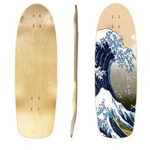 스케이트보드 32 in blank surfskate deck 7 tier 메이플 킥테일 롱 데크 랜드 카빙 서핑 스포츠 부품 공급, 파도