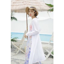 어썸홀릭 AWESOME . HOLIC 어썸홀릭 비치원피스 가디건 세트 롱원피스 프린트원피스 해변룩 루즈핏 가디건 (2928568)