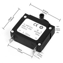 발전기 부품 9A 230V AC 수동 리셋 2KW 용 회로 차단기 장비의 단락 및 과부하 보호, 한개옵션0