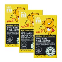 일동제약 마이니 슈퍼비 스트레스 피로케어 활력 비타민B군 홍경천추출물 비오틴 엽산 함유, 60정 x 3개