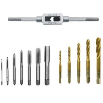 수동 탭핑 모음 수동탭 탭핑비트 나사탭 나사산 천공, 탭핑렌치(렌치만판매)