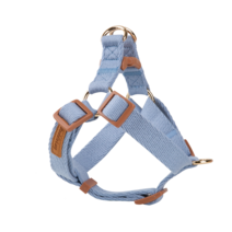 보들랑 순면 앞섬방지 Y형 하네스, 베이비블루