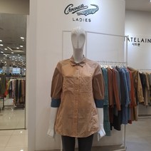 크로커다일 레이디 스트라이프 7부소매 블라우스 CL9FBL702.OR