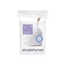 심플휴먼 쓰레기봉투 코드B 6리터 30매187877, White _30 Liners