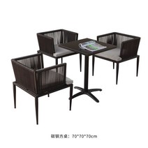 고급 야외 테이블 정원용 탁자 세트 쇼파 가구 옥상 파라솔 제작, 삼의자 탄소강 사각 테이블