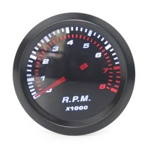 유면계 유량계 차량 게이지 미터 12V 52mm 수온 오일 프레스 연료 압력 볼트 표시기., 01 Tachometer
