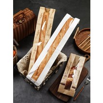 계란바구니 바게트 가방 크래프트 종이 실용적인 빵 플로드지 선물봉투 쇼핑몰지 비닐포장 예쁜, white long