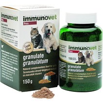 강아지 종합 영양제 구강 대장균형 - ImmunoVet 과립 FWGE 고농축 정상 조직 체계 및 세포지원 천연 150g