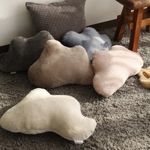 [아망떼] 보들보들 극세사 구름쿠션50x30(5color), 색상:블루