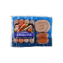 [오성식품] 수제모듬소세지385g 사조오양 소시지, 1개