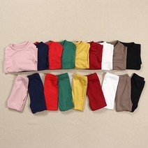 콩알옹알 기본 무지 발열실내복 모음 아기 유아 아동 내의 잠옷 히트텍