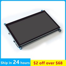 휴대용 미니 7 인치 5 포인트 용량 성 lcd 터치 스크린 패널 ips 1024x600 풀 hd hdmi 게임 모니터 pc 디스플레이 라즈베리 파이, 7인치 IPS 스크린