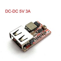 차량용 슈퍼 캐패시터 캐퍼시터 전압안정기 6/8/10pcs 자동차 USB 충전기 모듈 6-24V 12V/24V 5V 3A DC-DC 벅 스텝 다운 컨버터 전원 공급 장치 고효율, 01 6pcs